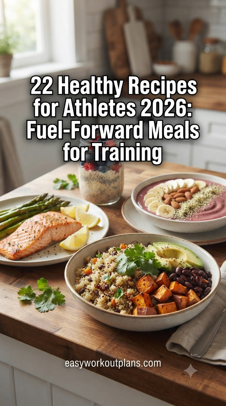 22 Healthy Recipes for Athletes 2026: Fuel-Forward Meals for Training, Recovery, and Real Life