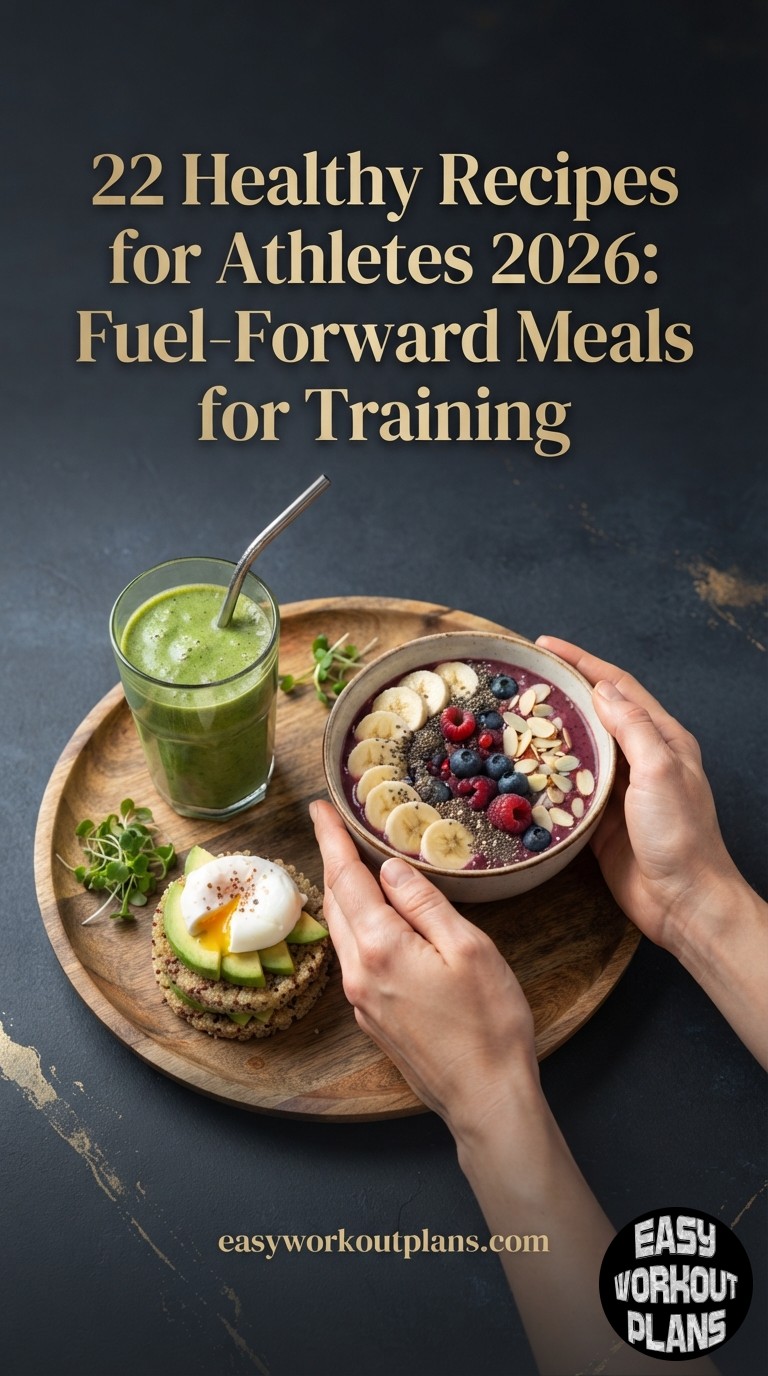 22 Healthy Recipes for Athletes 2026: Fuel-Forward Meals for Training, Recovery, and Real Life