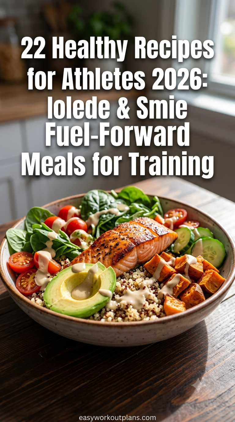 22 Healthy Recipes for Athletes 2026: Fuel-Forward Meals for Training, Recovery, and Real Life