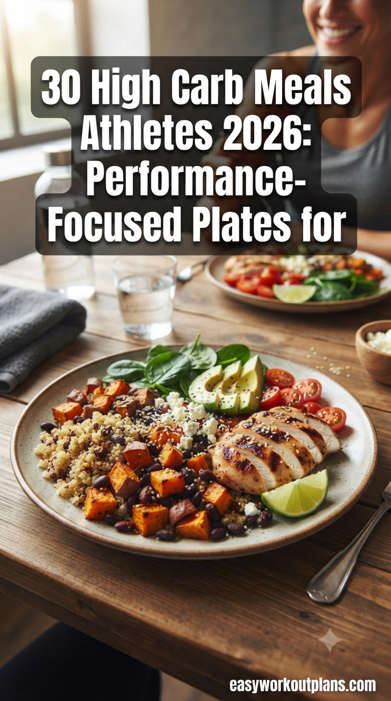 30 High Carb Meals Athletes 2026: Performance-Focused Plates for Training