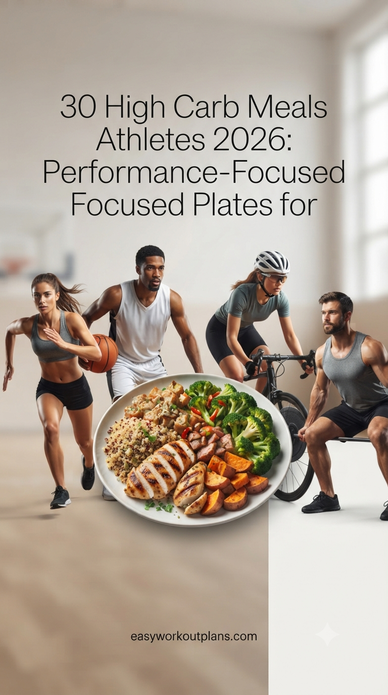 30 High Carb Meals Athletes 2026: Performance-Focused Plates for Training