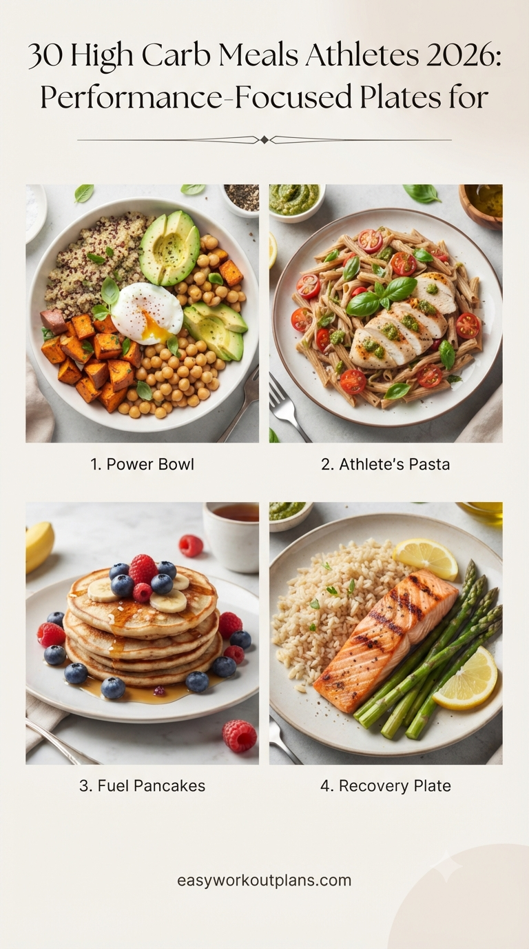 30 High Carb Meals Athletes 2026: Performance-Focused Plates for Training