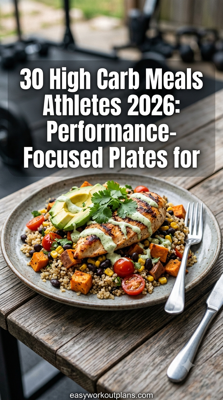 30 High Carb Meals Athletes 2026: Performance-Focused Plates for Training
