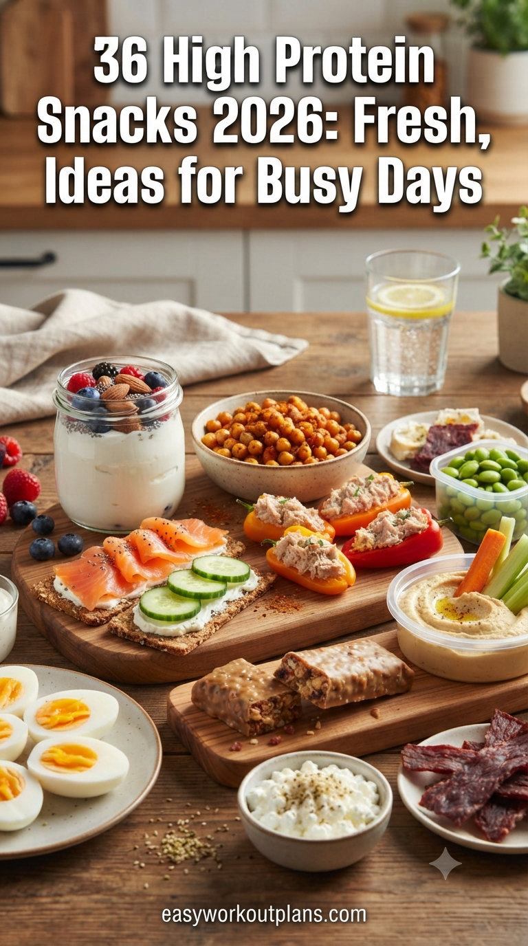 36 High Protein Snacks 2026: Fresh, Practical Ideas for Busy Days