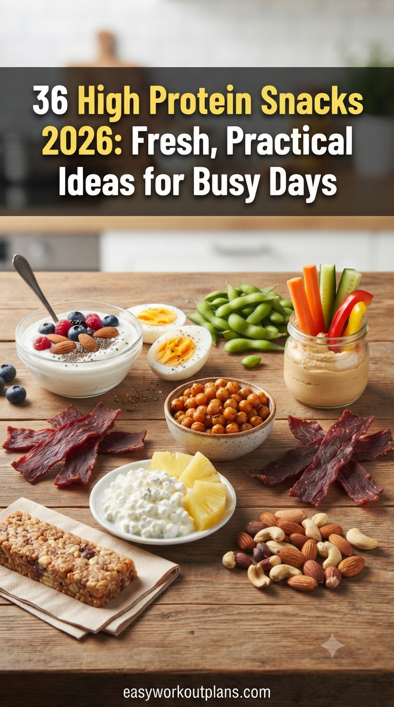 36 High Protein Snacks 2026: Fresh, Practical Ideas for Busy Days