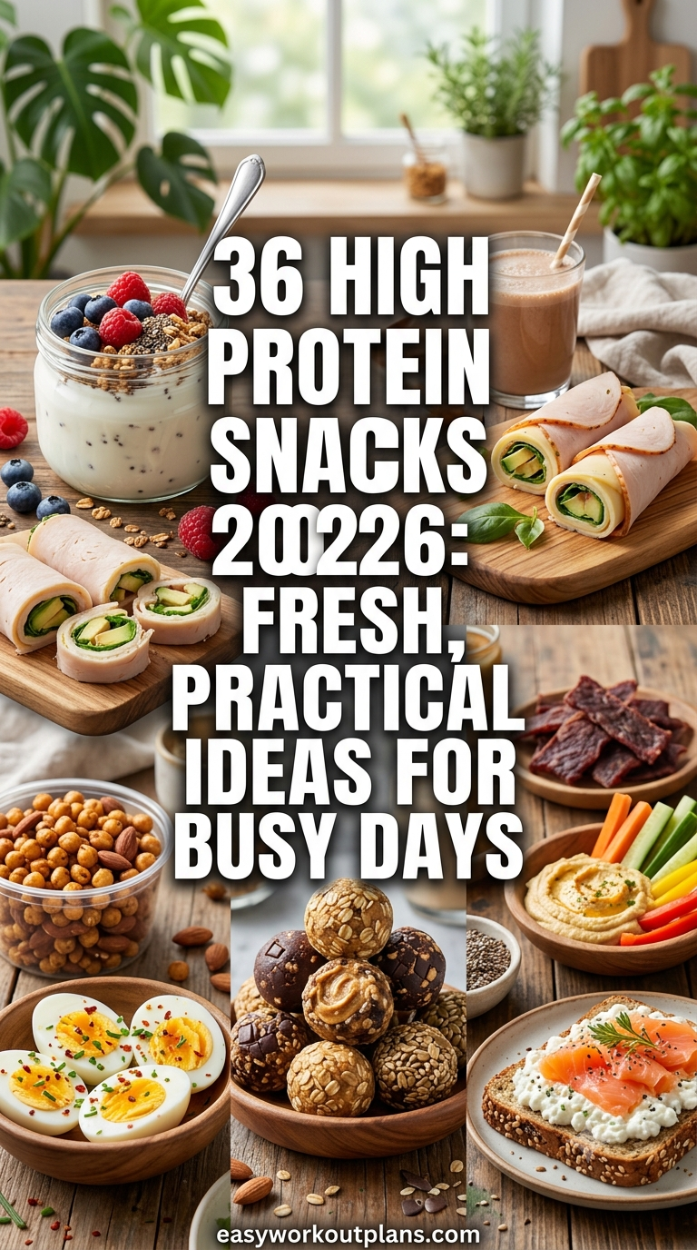 36 High Protein Snacks 2026: Fresh, Practical Ideas for Busy Days