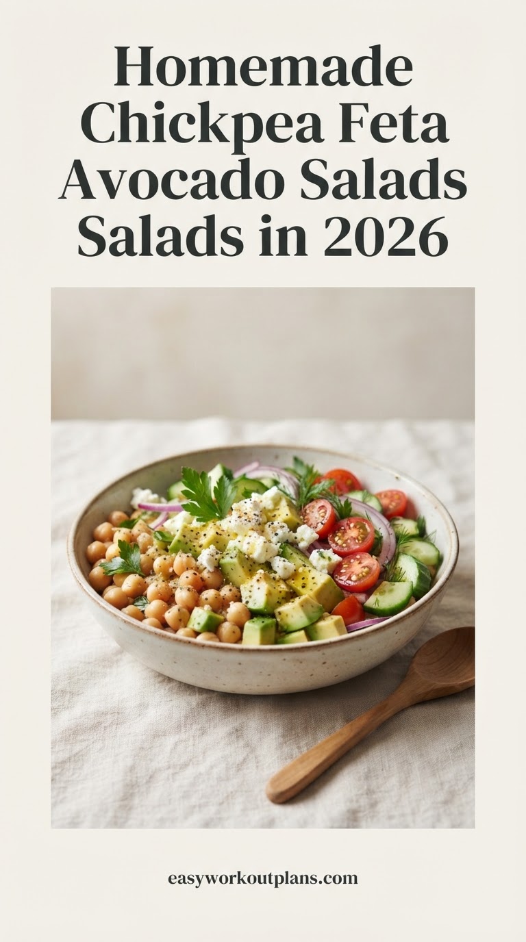 Homemade Chickpea Feta Avocado Salads in 2026