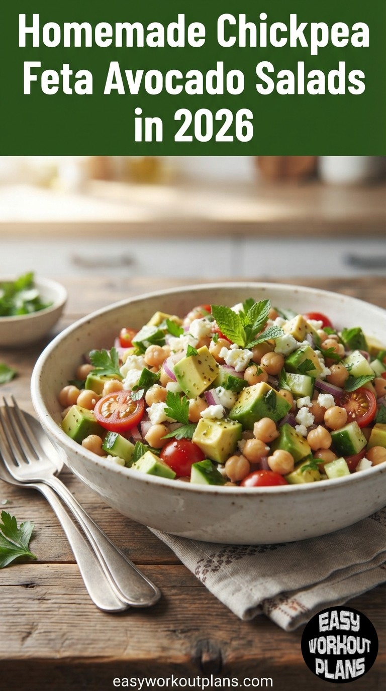 Homemade Chickpea Feta Avocado Salads in 2026