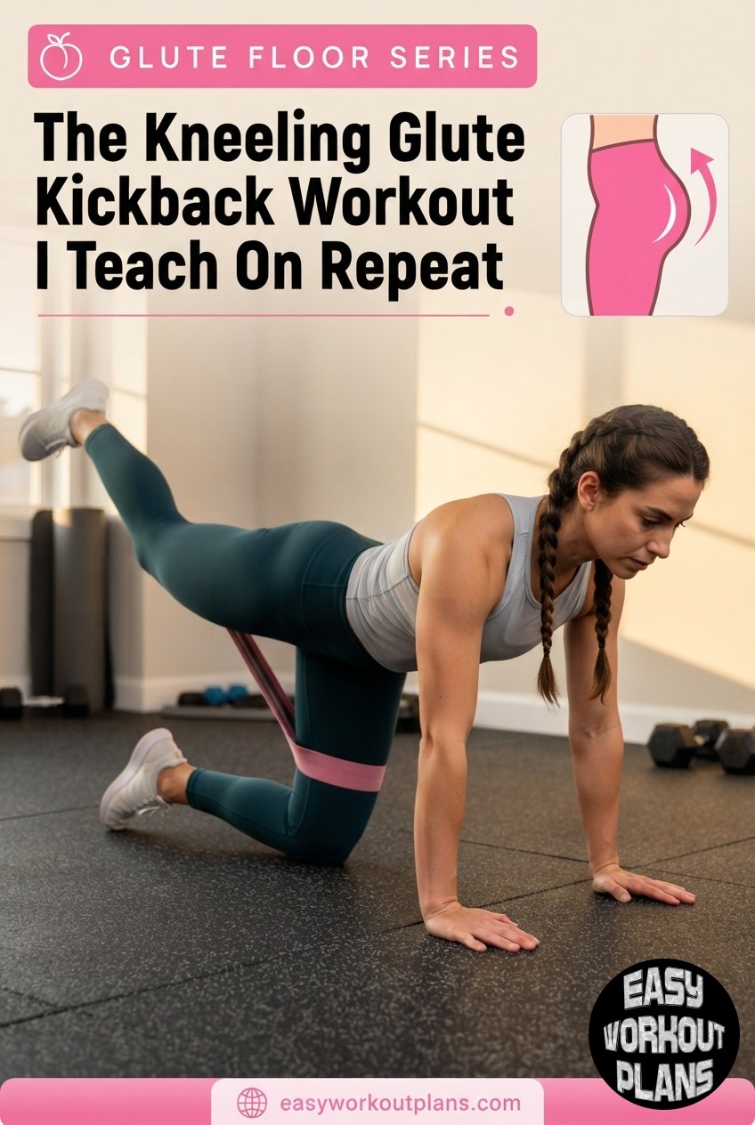 The Kneeling Glute Kickback Workout I Teach On Repeat