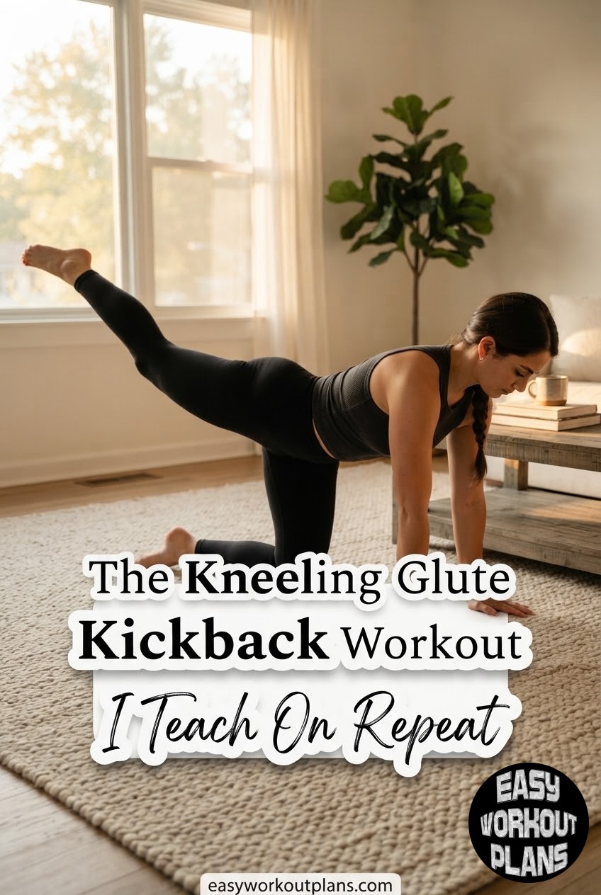 The Kneeling Glute Kickback Workout I Teach On Repeat