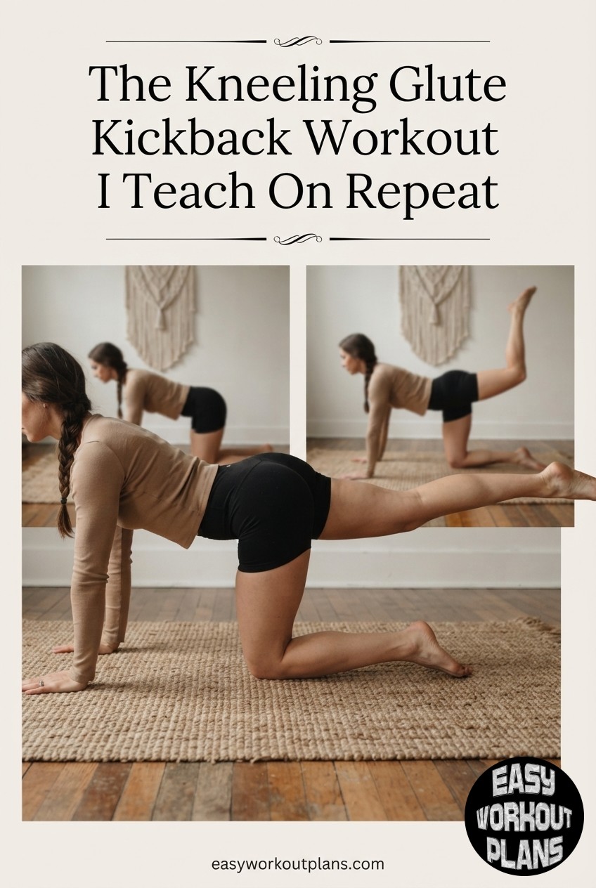 The Kneeling Glute Kickback Workout I Teach On Repeat