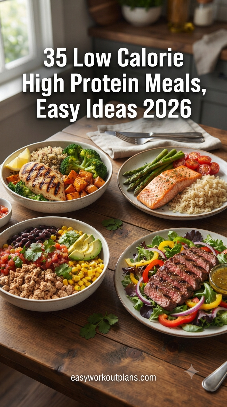 35 Low Calorie High Protein Meals, Easy Ideas 2026