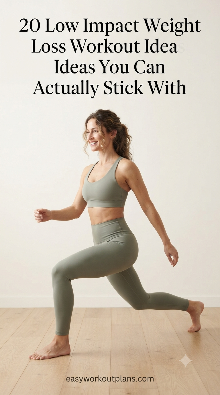 20 Low Impact Weight Loss Workout Ideas You Can Actually Stick With