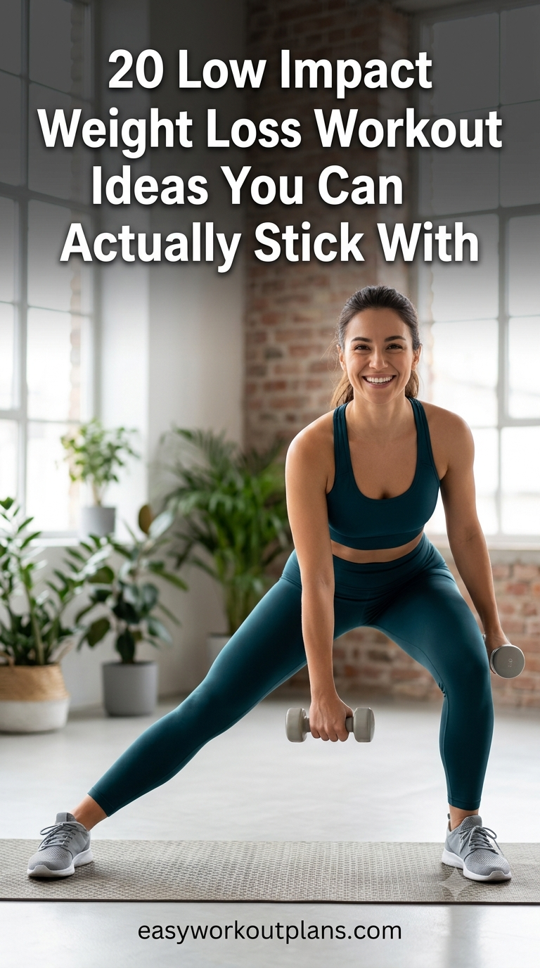 20 Low Impact Weight Loss Workout Ideas You Can Actually Stick With