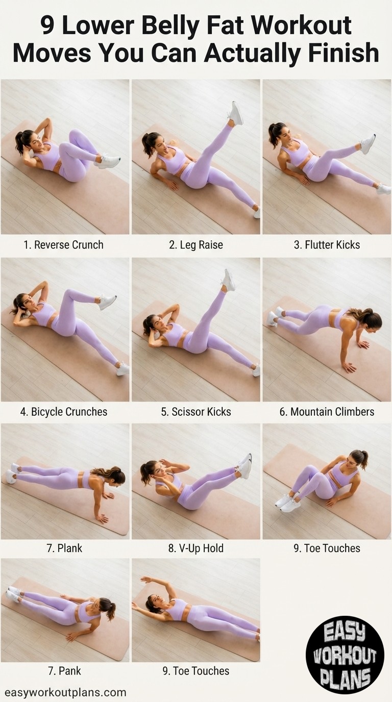 9 Lower Belly Fat Workout Moves You Can Actually Finish