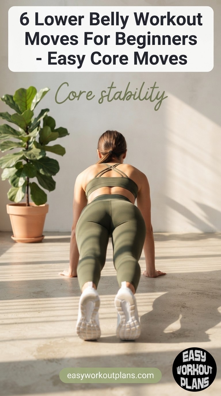 6 Lower Belly Workout Moves For Beginners - Easy Core Moves
