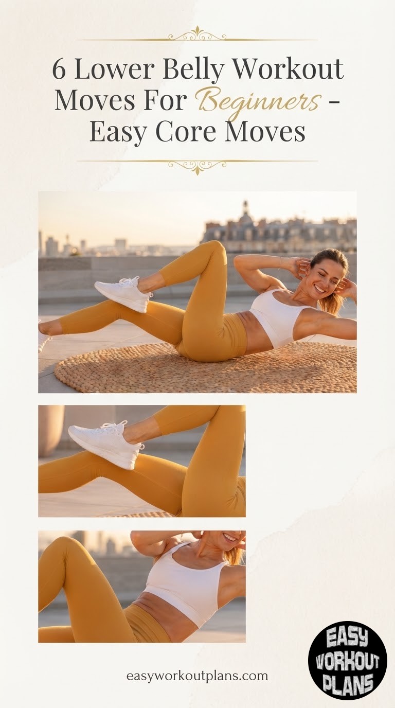 6 Lower Belly Workout Moves For Beginners - Easy Core Moves