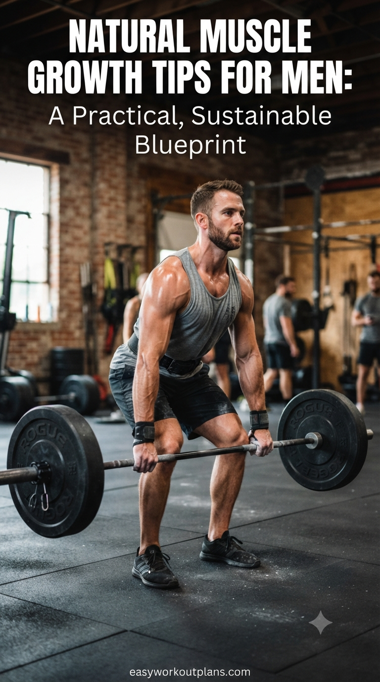 Natural Muscle Growth Tips for Men: A Practical, Sustainable Blueprint