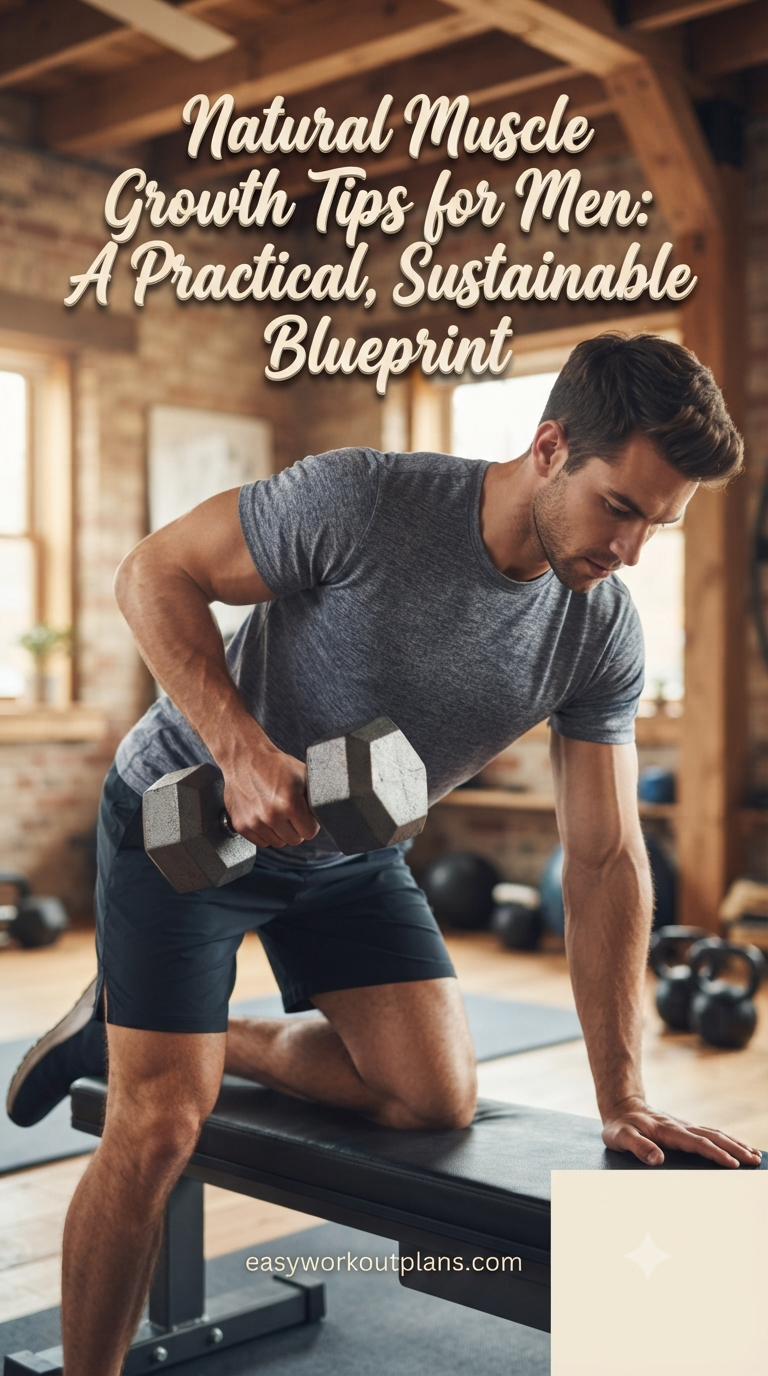 Natural Muscle Growth Tips for Men: A Practical, Sustainable Blueprint
