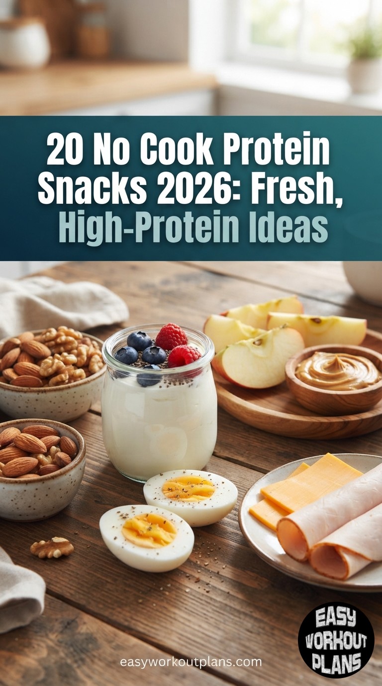 20 No Cook Protein Snacks 2026: Fresh, High-Protein Ideas