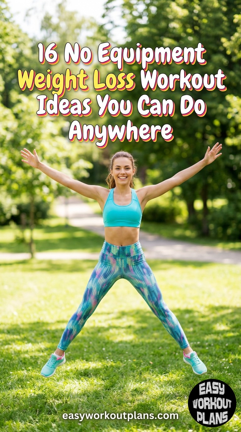 16 No Equipment Weight Loss Workout Ideas You Can Do Anywhere