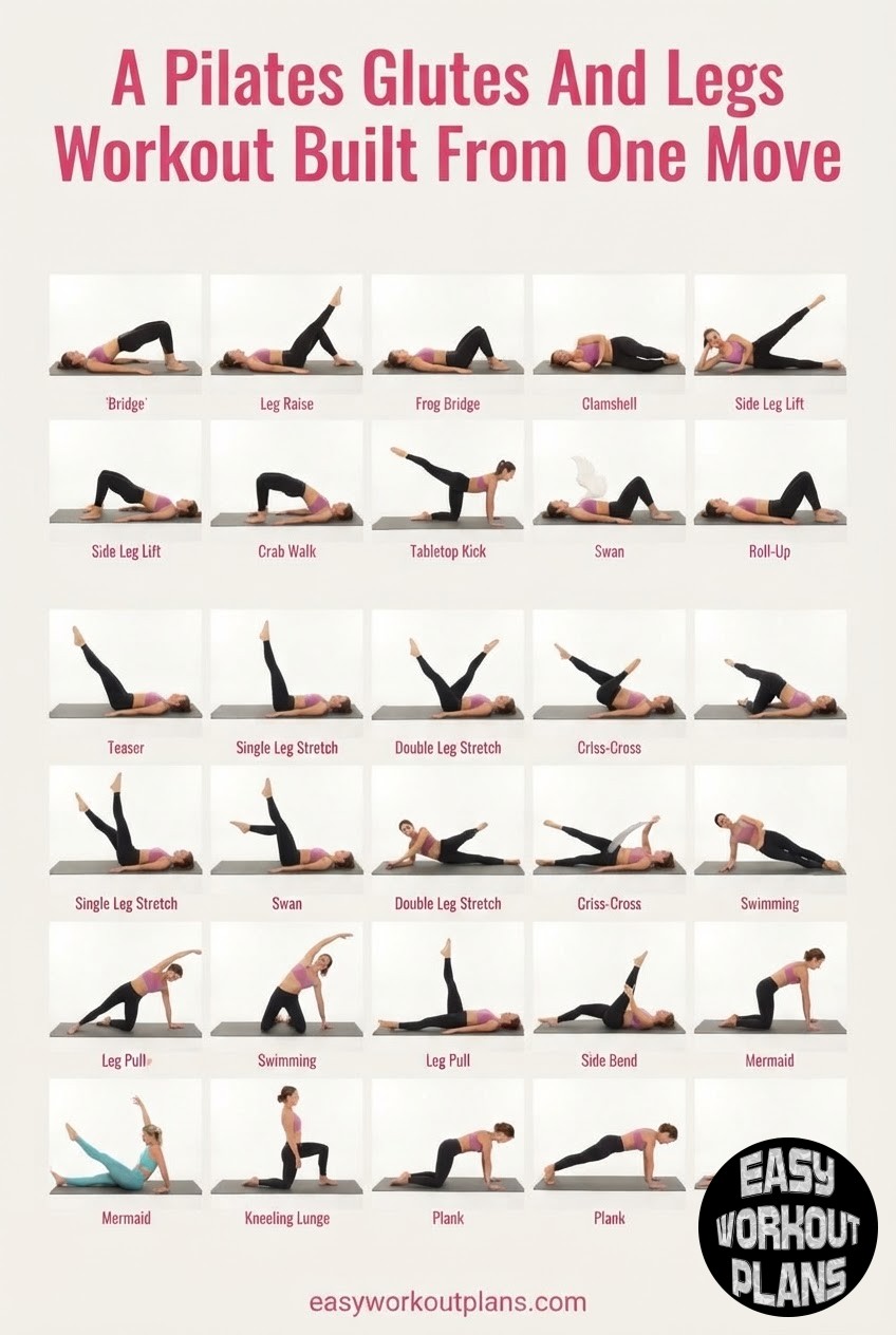 A Pilates Glutes And Legs Workout Built From One Move - The