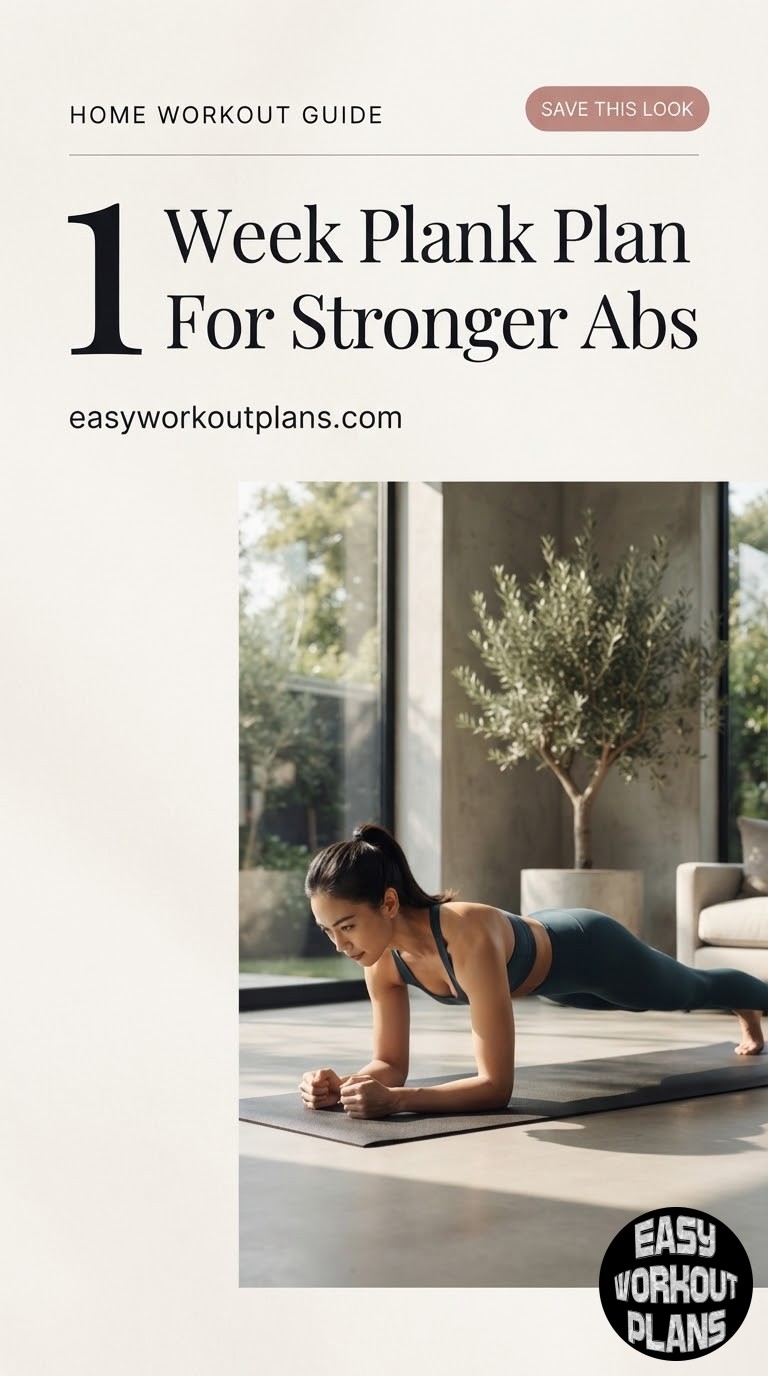 1 Week Plank Plan For Stronger Abs