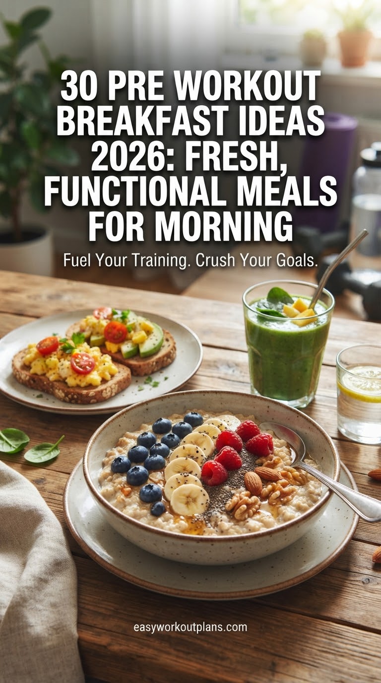 30 Pre Workout Breakfast Ideas 2026: Fresh, Functional Meals for Morning Training