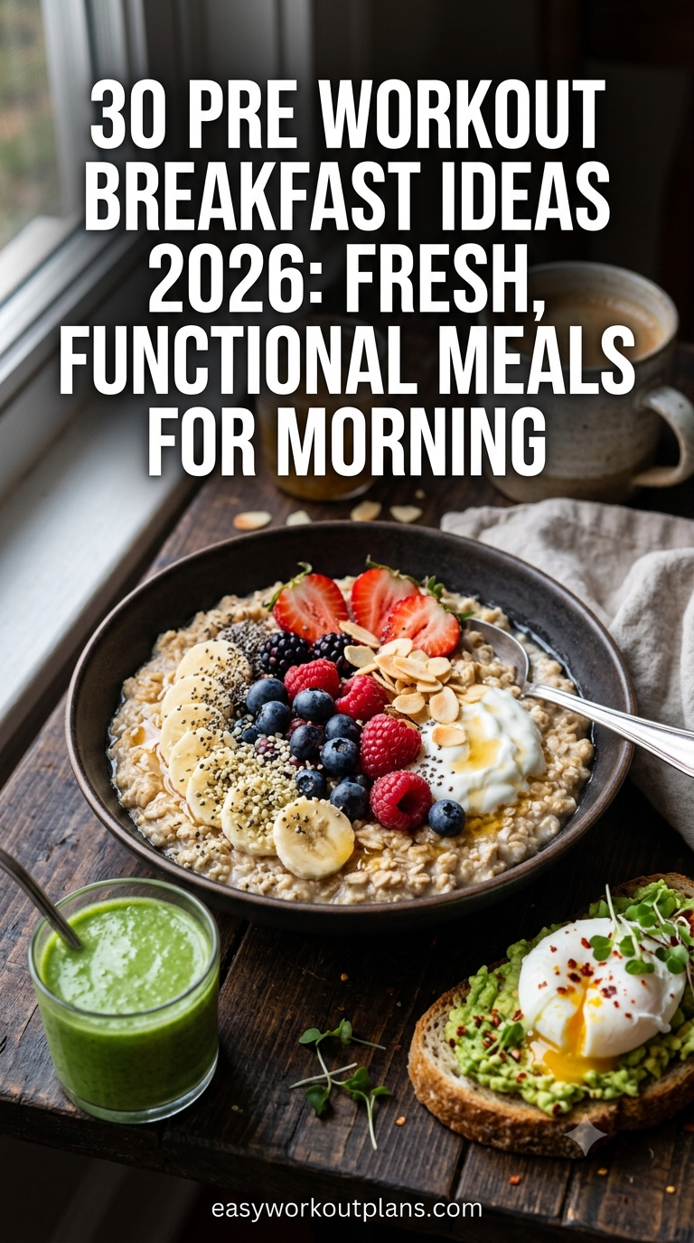 30 Pre Workout Breakfast Ideas 2026: Fresh, Functional Meals for Morning Training