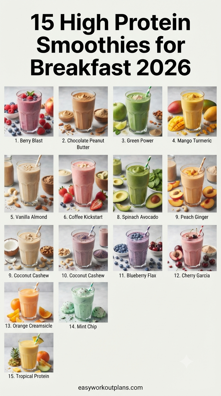 15 High Protein Smoothies for Breakfast 2026