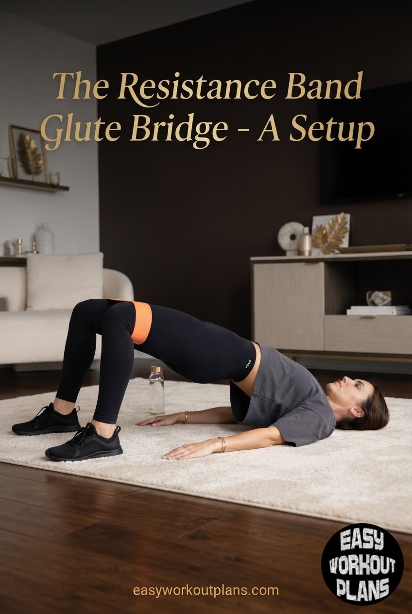 The Resistance Band Glute Bridge - A Setup - To - Squeeze