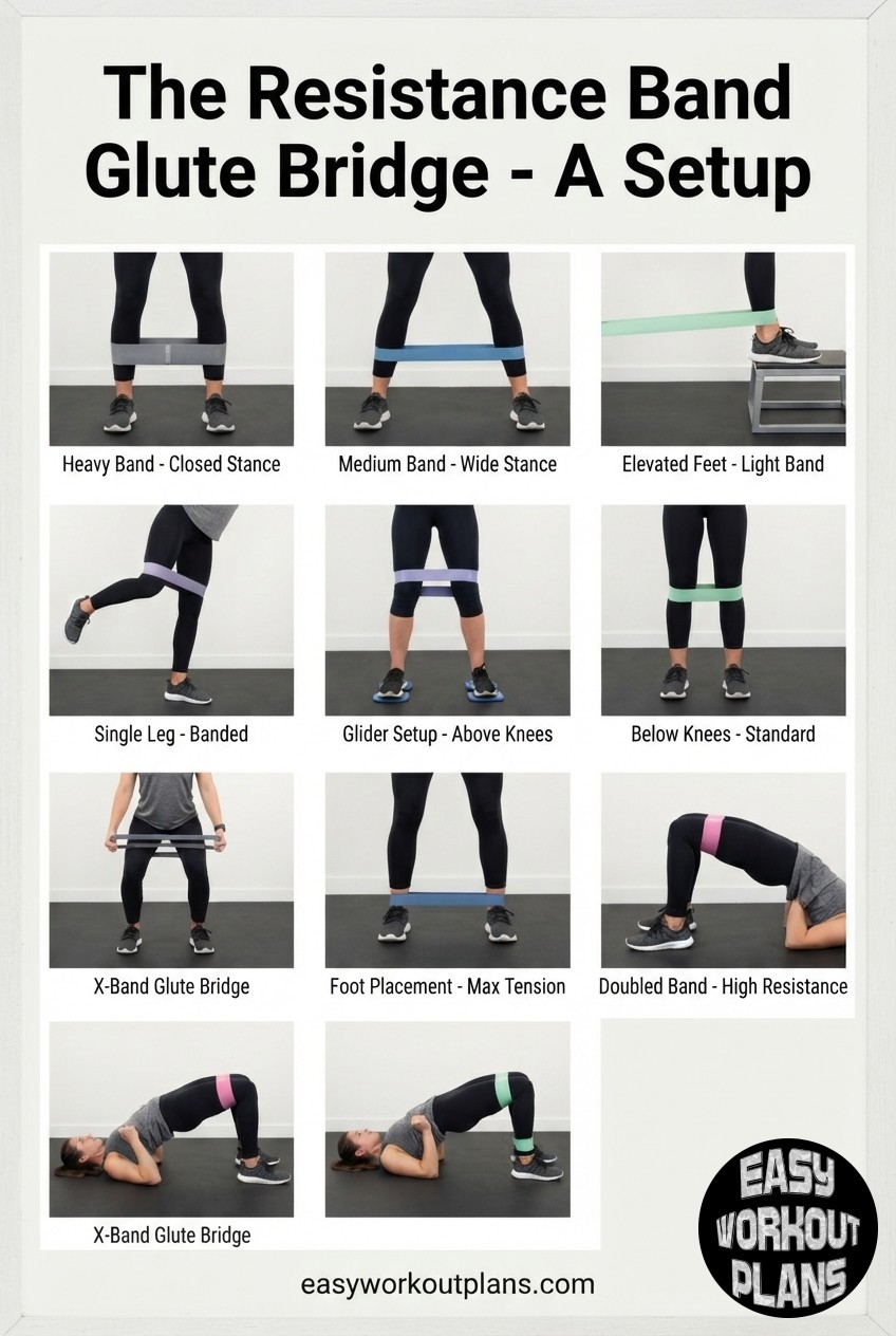 The Resistance Band Glute Bridge - A Setup - To - Squeeze