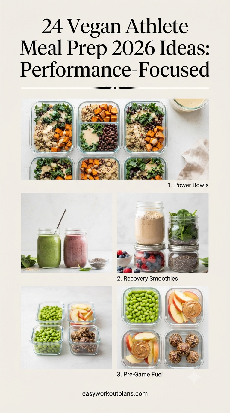 24 Vegan Athlete Meal Prep 2026 Ideas: Performance-Focused, Travel-Ready, and Seriously Good