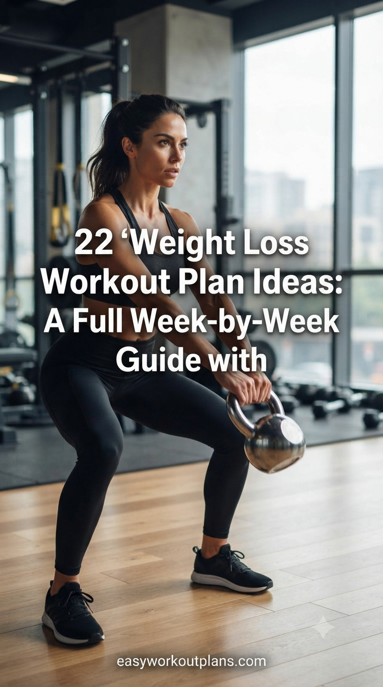 22 Weight Loss Workout Plan Ideas: A Full Week-by-Week Guide with Distinct Training Scenes