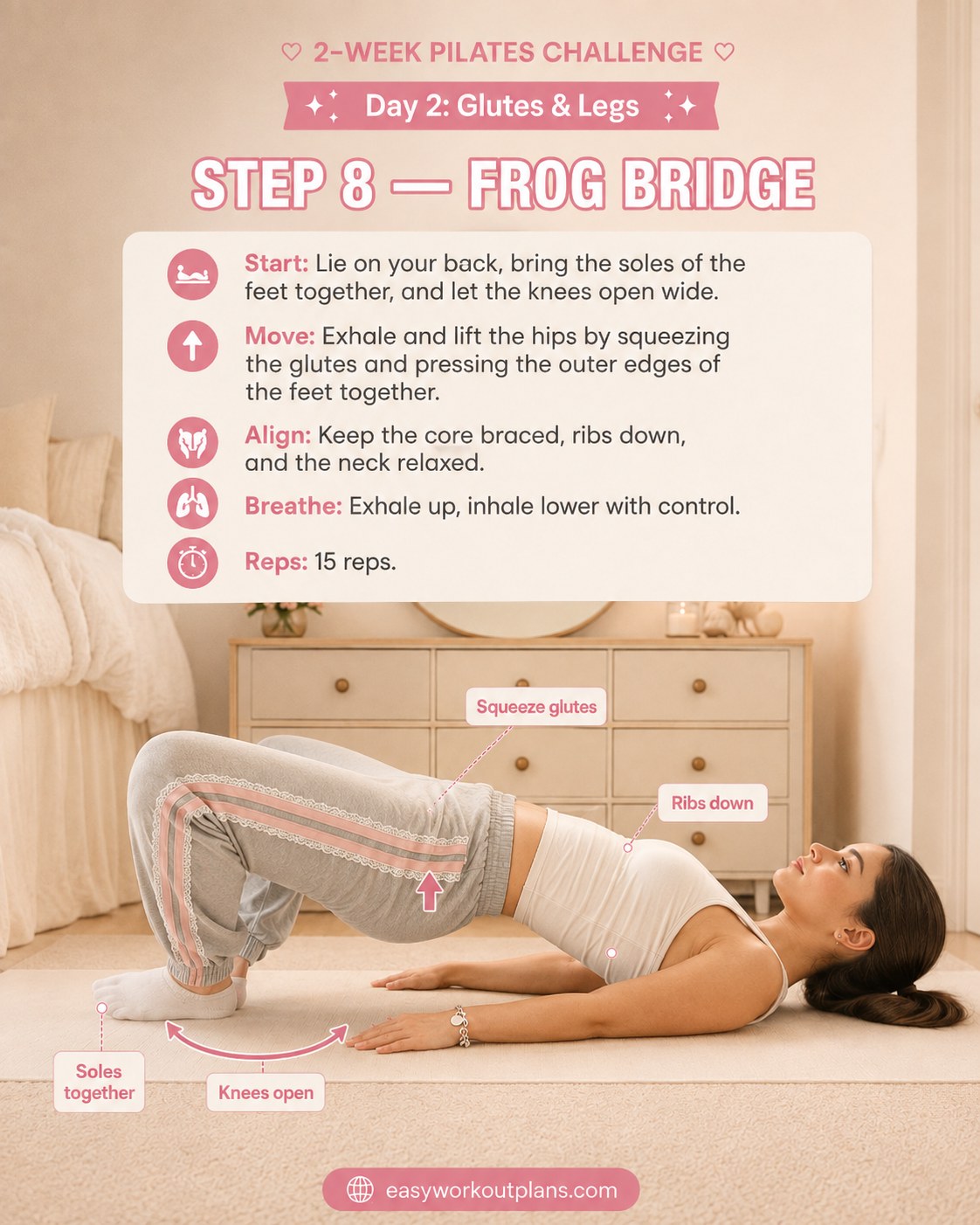 A Pilates Glutes And Legs Workout Built From One Move - The