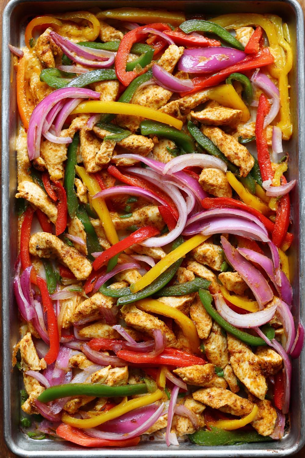 7. Post-Workout Dinner Ideas 2026: Sheet-Pan Chicken Fajita Dinner with Peppers and Onions