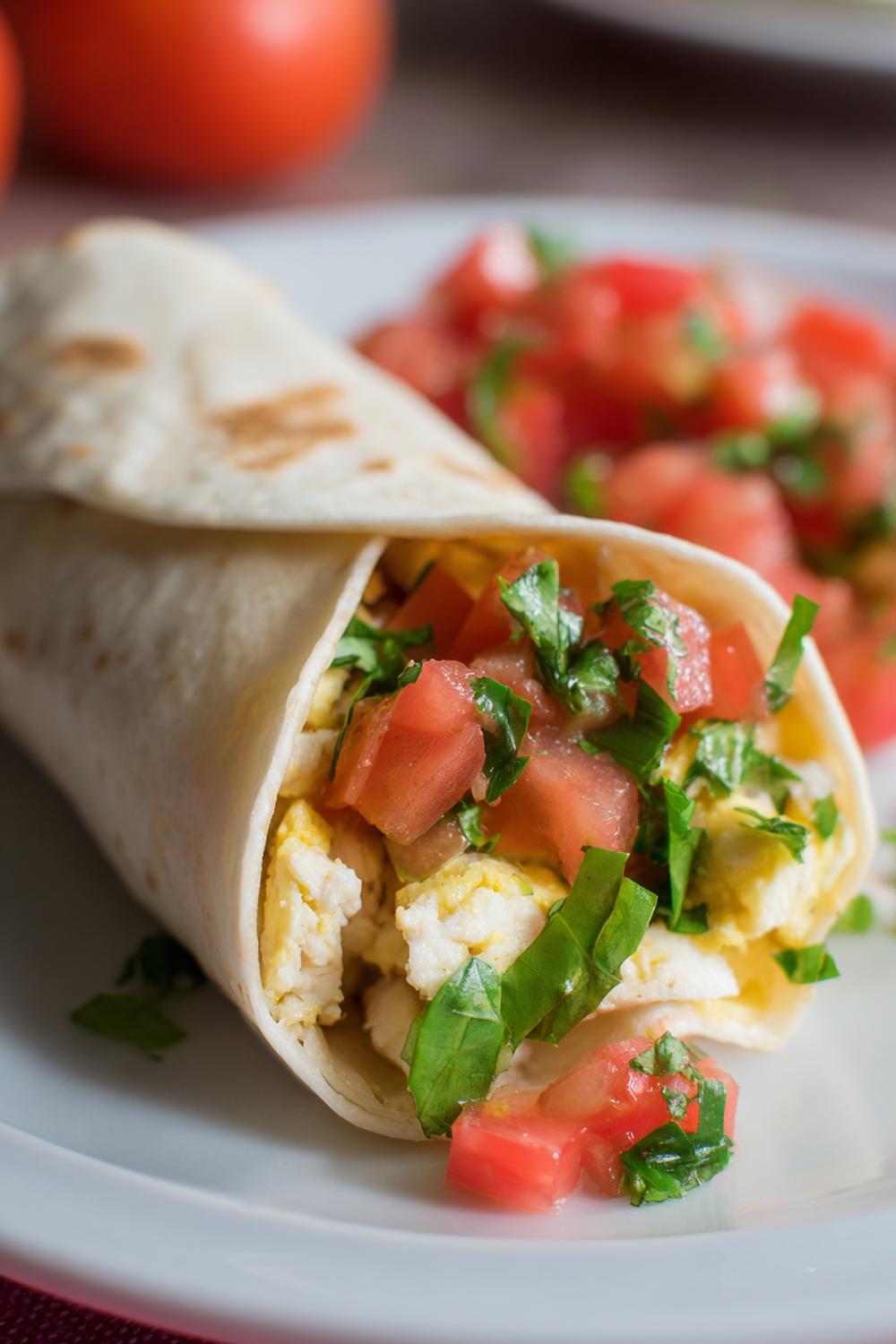 27. Pre Workout Breakfast Ideas 2026: Turkey and Egg Breakfast Burrito with Pico de Gallo