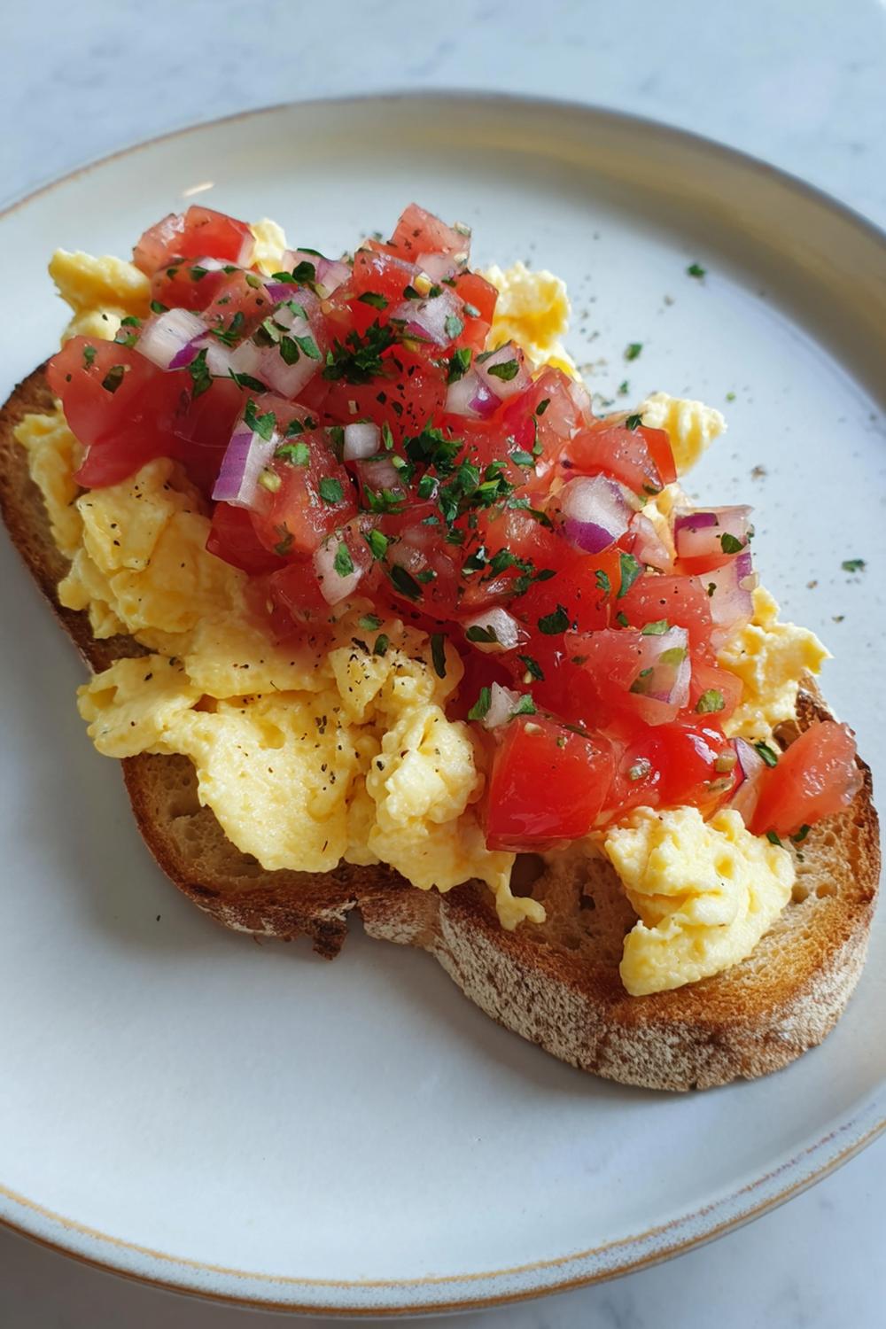5. Pre Workout Breakfast Ideas 2026: Sourdough Toast with Scrambled Egg Whites and Salsa