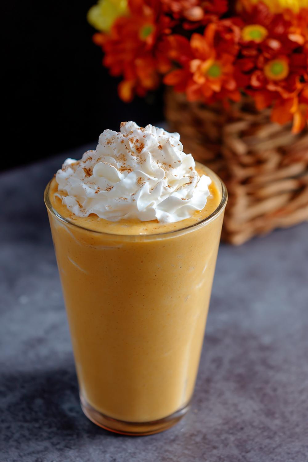 13. Protein Smoothie Recipe 2026: Pumpkin Spice Smoothie with Whipped Yogurt Cap