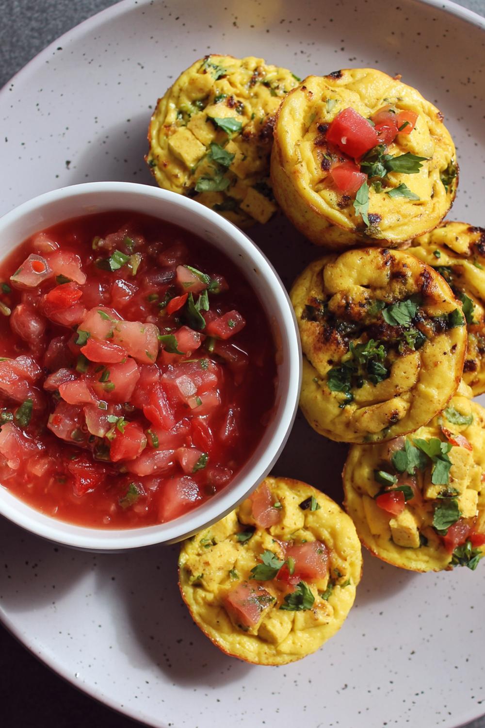 12. Vegan athlete meal prep 2026: Savory Tofu Scramble Muffin Cups with Salsa
