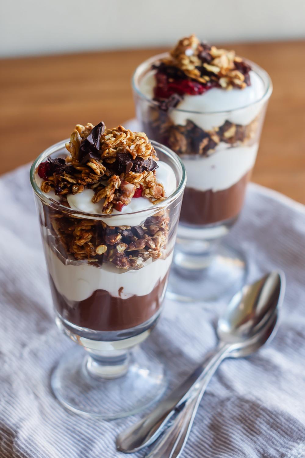 19. Vegan athlete meal prep 2026: Chocolate Soy Yogurt Parfaits with Granola Packs