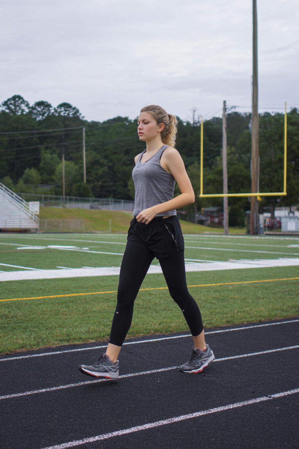 13. Track Oval Negative-Split Walking Workout for Weight Loss