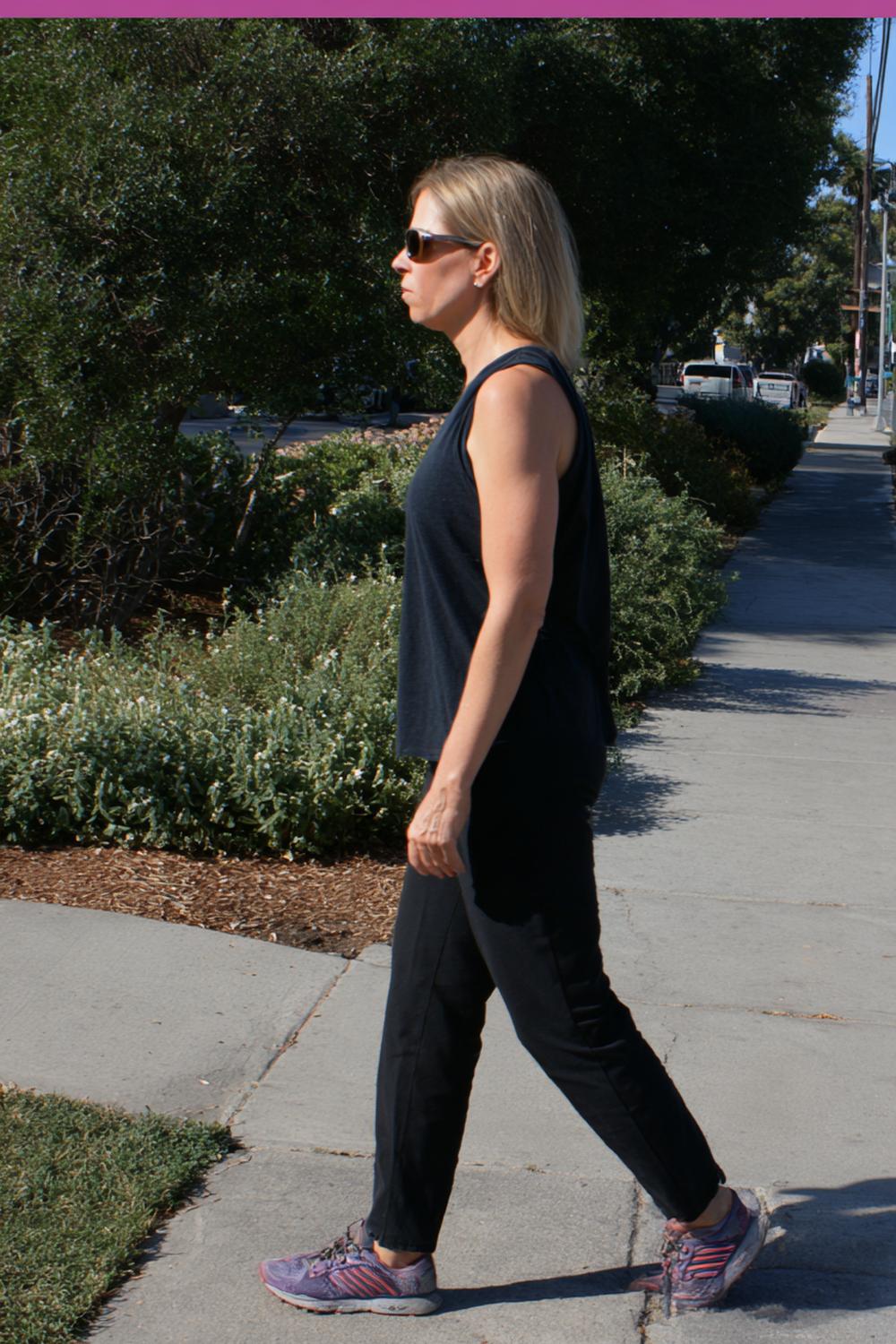 17. Sidewalk “Tall Posture” Form Focus Walking Workout for Weight Loss