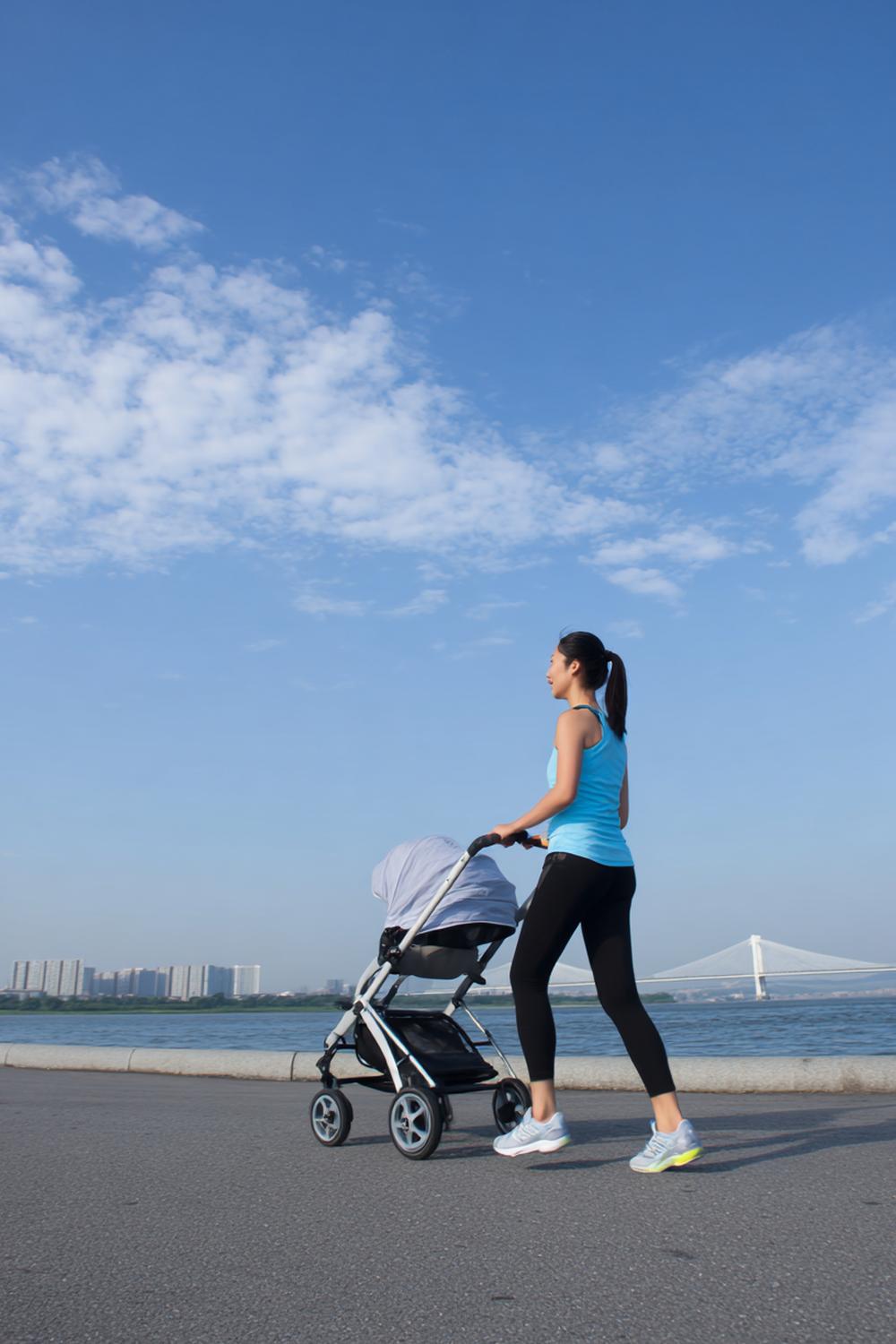 9. Stroller Push Endurance Walking Workout for Weight Loss