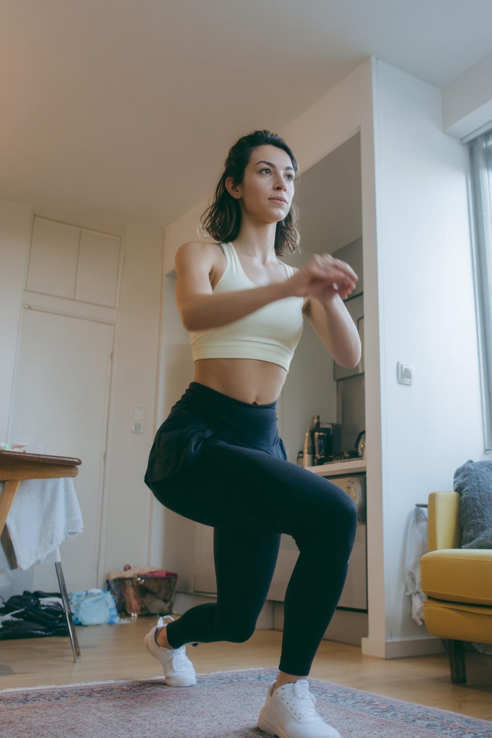 14. Weight Loss Workout Plan for Bodyweight EMOM in a Small Apartment with a Wall Clock