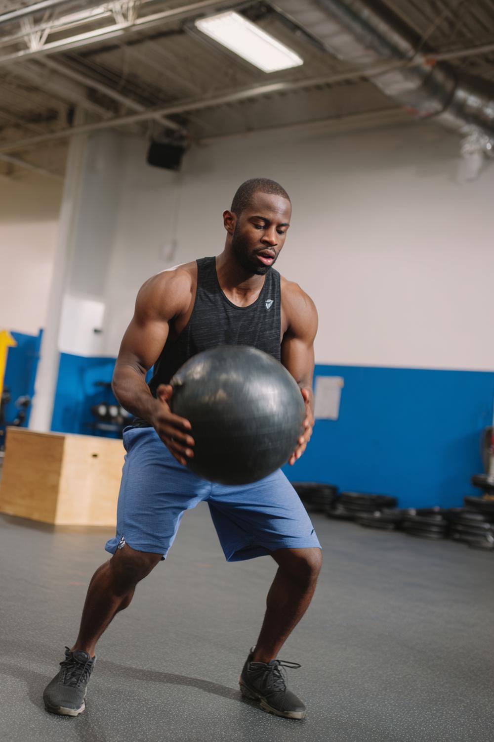 15. Weight Loss Workout Plan for Medicine Ball Slams with a Rubber Floor and Clear Landing Zone